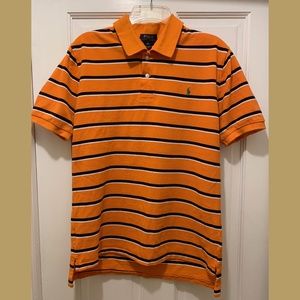 SOLD POLO Ralph Lauren Short Sleeved Striped Polo Shirt Boys Size XL 18-20
